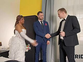 your best man sneaks in to fuck the bride better than anyone expected