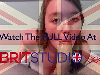 Gorgeous british 18 year old neighbor sucks cock swallows cum in homemade debut.
