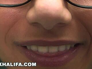 Mia Khalifa shows off her big tits body up close for you