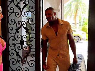 Jason Luv stretches Violet Voss' tight pussy wide.