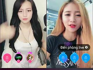 wanna watch two cute korean asian girls tease on sexy webcam livestream?