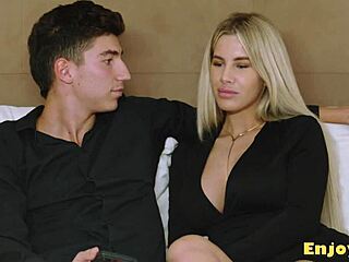 Miss Naughty Housewife Squirts on Shaved Pussy in Kitchen Ride