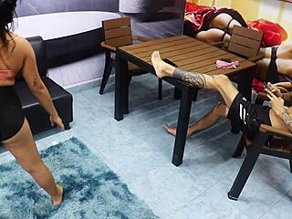 little indian stepsis needs workout help so stepbro dominates her big ass