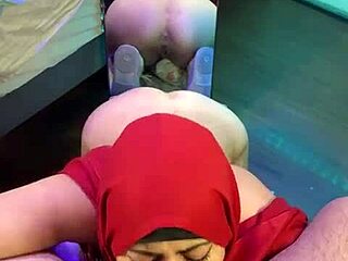 Blowjob Mirror Cum In Mouth Behind Mia Niqab Thong Wife