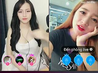 wanna watch two cute korean asian girls tease on sexy webcam livestream?