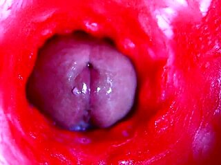 extreme close-up dives inside her wet pregnant pussy