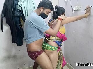 Desi Indian Bhabhi In Pink Silk Saree Gets Hardcore Fucked By Hubby On Wedding Night!