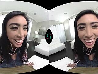 ember snow toys her tight asian pussy solo reality