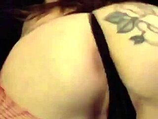 Red's Shaking Orgasm Bursts in Public Thong