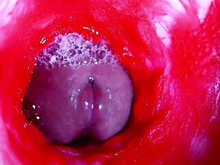 extreme close-up dives inside her wet pregnant pussy