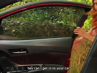 Lost babe blows stranger deep in forest