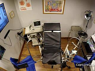 Nurse michelle anderson gapes pussy in hospital handcuffs