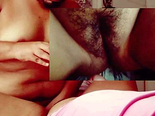 morning creampie with curly mexican sis-in-law in bed