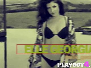 Milf Poses Playboy-Style And Babes Strip Hot Outdoors!