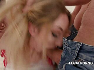 Arijna Balls Deep Anal DAP Gapes and Swallows Gio586 Cumshot