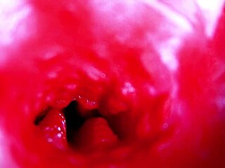 extreme close-up dives inside her wet pregnant pussy