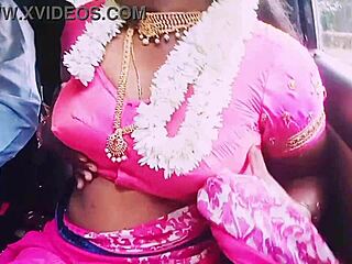 Hot indian housewife cheats in car dirty talk