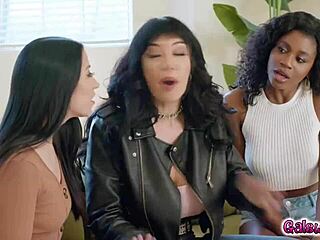 me and my girlfriends alex coal nicole kitt make little puck's threesome so wet with ebony tits