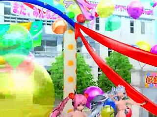 hatsune miku's colorful nude mod big tits goddess vibes 🍑💖