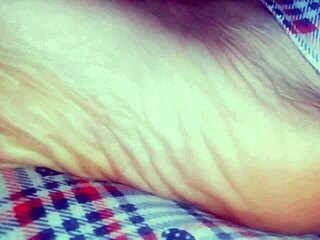 nicoletta's bare feet walked all day now they're filthy and destroyed