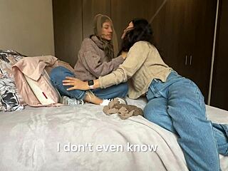 Neighbor Teaches Veiled Stockings Taste for Husband's Use