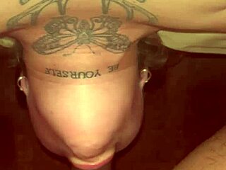 garganta profunda so sloppy with that hot cumshot flooding her eager mouth!