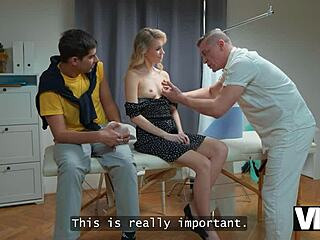 doctor touched my tits then cured my pussy right up