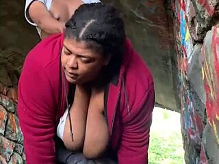 found this hidden milf pussy tunnel while hiking outdoors