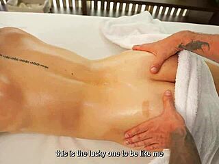 i get MASSAGED while HUSBAND WATCHES on camera then END UP with GIANT COCK in my PUSSY.