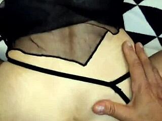 Beautiful Milf Poses in Erotic Lingerie and Stockings