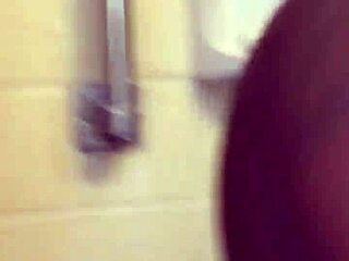 couple's shower turns into ebony double facial cumshot lick fest