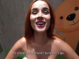 fucking stranger in library bathroom pov abella olsen 4k