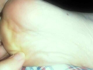 nicoletta's bare feet walked all day now they're filthy and destroyed