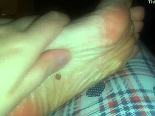 nicoletta's bare feet walked all day now they're filthy and destroyed