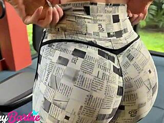 TRANSEI BENT OVER BIG ASS BLONDE BRIDE FUCKED HARD IN GYM BATHROOM