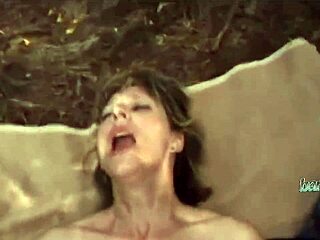 young stud slaps granny's round ass pounding like stallion