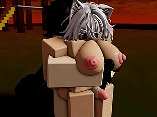 Think you can handle these Roblox fight goat animations in fishnets?
