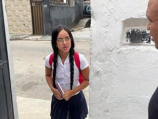 Can This Petite Latina Handle That Massive Black Cock?