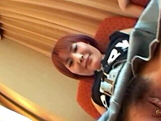 marina teases pervy hubby peeking up skirt before he shaves her smooth cunt