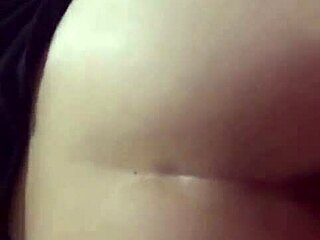 cute couple unloads jizz all over her big round bedroom ass