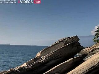 trip incrivel public fun in ilha bela, brunette brazilian bodybuilder bends over big cock, cowgirl ride, cumshot facial... ughh so hot!!