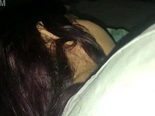 real homemade hard sex with my skinny latina stepsis, she rides cowgirl to creampie!