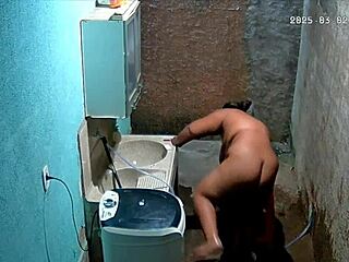 hidden cam catches brazilian stepmom shaving pussy for stepson 👀😏