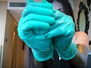 ever feel latex gloves sliding over your skin in asmr fetish play?