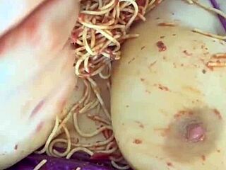 crazy arabian slut craves bbc food fetish squirting madness