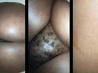 Best friend bends fat ebony over post-church for raw doggystyle