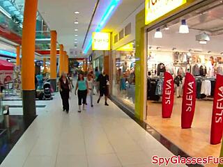 hidden cam catches european beauty fucked hard in restroom