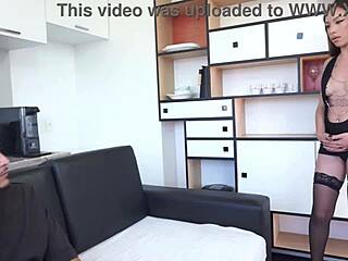 Gih Spanic's slim body wrecked by monster anal cock