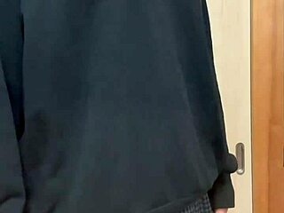 Cosplay cutie coordinates swimsuit bloomers uniform with huge ass buttplug tease!