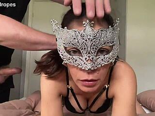 Husband Pounds Wife's Tight Ass Staring at Camera